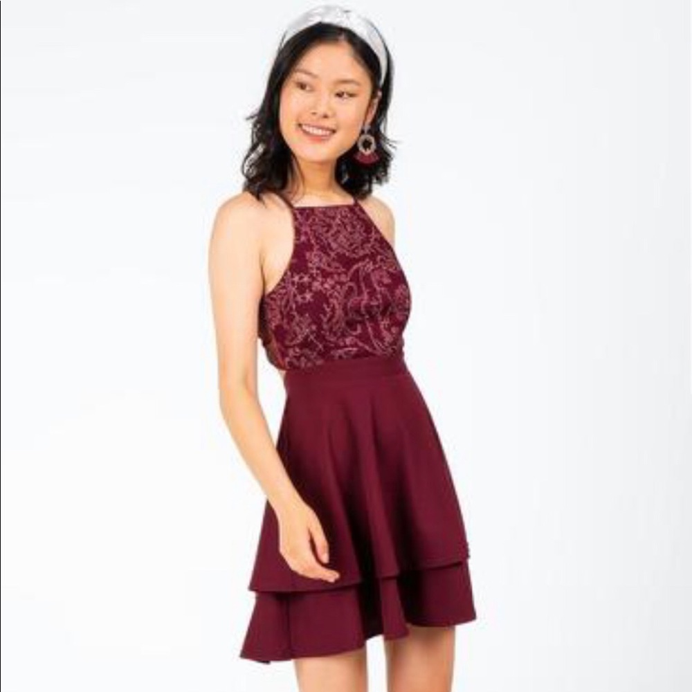Francesca’s High Neck Mini Dress
